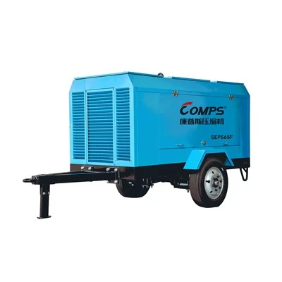Mobiele schroefcompressor